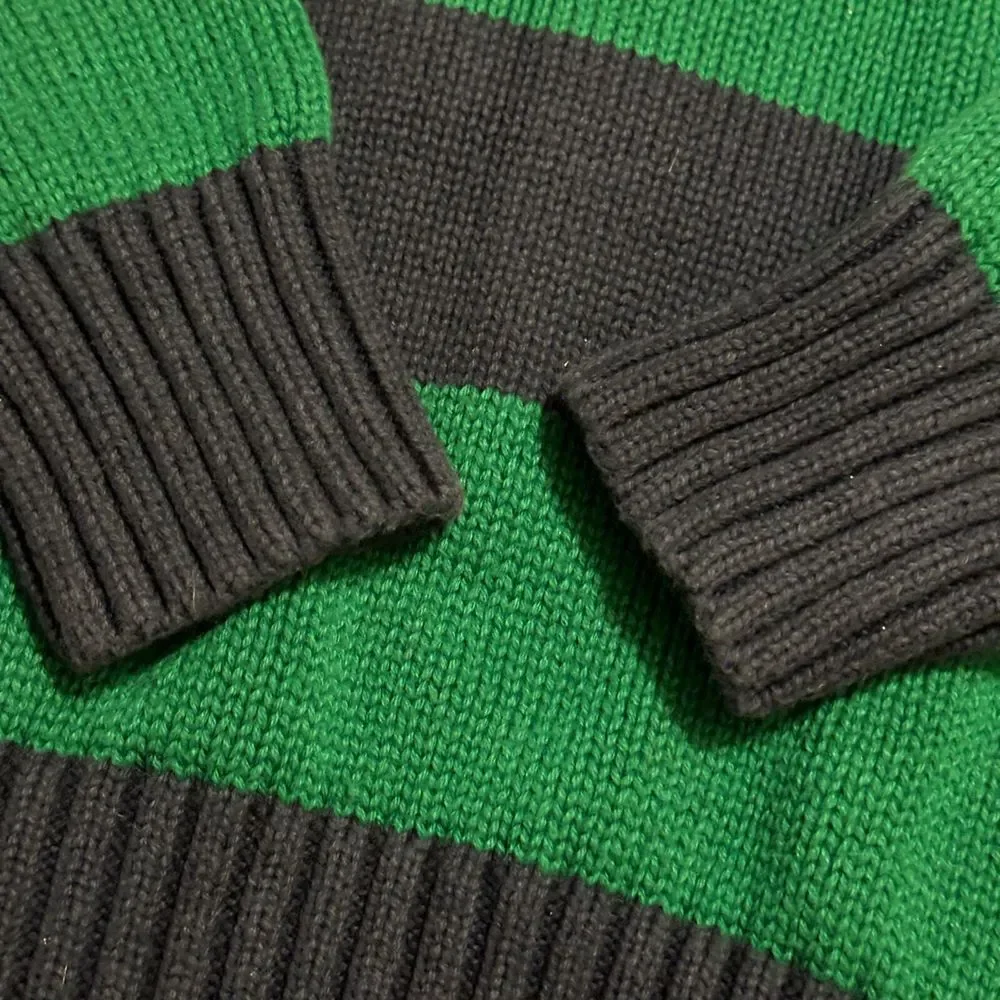 Kids CHAPS Navy Blue & Green Long Sleeve‎ Sweater Sz 6